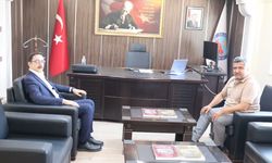 Belediye Başkanı Ali Arslan, Yeni Kaymakam Yaşar Şimşek'i Ziyaret Etti