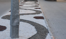 Dinar Hastane Yolu Orta Refüjünde Peyzaj Çalışması