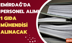 Emirdağ'a Gıda Mühendisi Alınacak! Tarım ve Orman Bakanlığı KPSS 50 Puanla Personel Alımı Yapacak