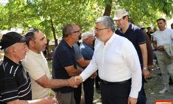 Milletvekili Ali Özkaya, Dinar Belediye Başkanı Topçu Haydarlı'yı ziyaret etti