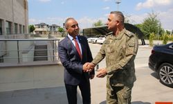 Tuğgeneral Yalçın Tecimer’den Emniyet Müdürü Ahmet Birtan Erol’a Veda Ziyareti