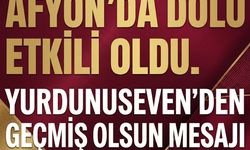 Afyonkarahisar’da dolu yağışı etkili oldu: İbrahim Yurdunuseven'den Üreticilere Mesaj