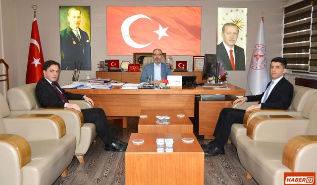 İl Sağlık Müdürü, Türkiye İlaç ve Tıbbi Cihaz Kurumu Müfettişi ve Müfettiş Yarımcısını Ağırladı