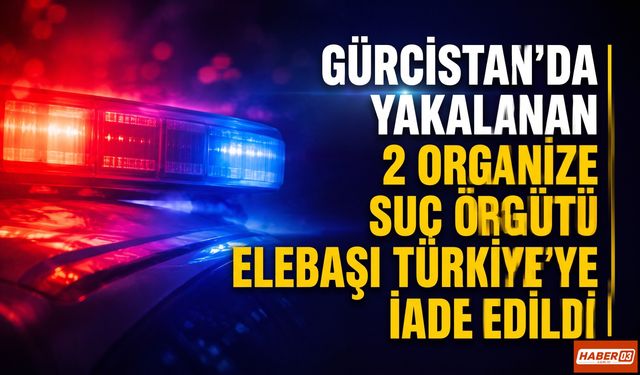 Gürcistan’da Yakalanan 2 Organize Suç Örgütü Elebaşı Türkiye’ye İade Edildi