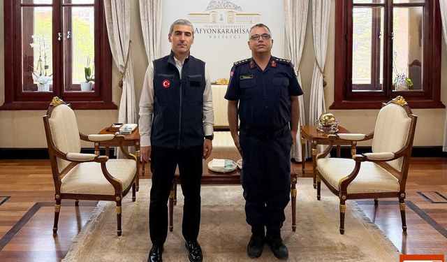 Afyonkarahisar İl Jandarma Komutan Yardımcısı Mustafa Ünsal’dan Veda Ziyareti