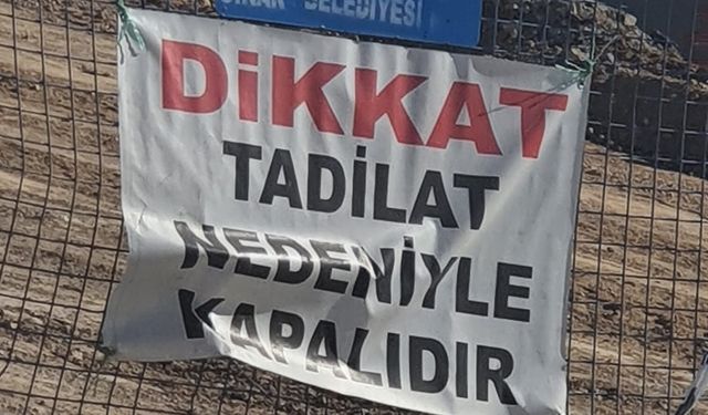 Dinar TOKİ Yokuşu Ulaşıma Tamamen Kapatıldı! İşte Nedeni