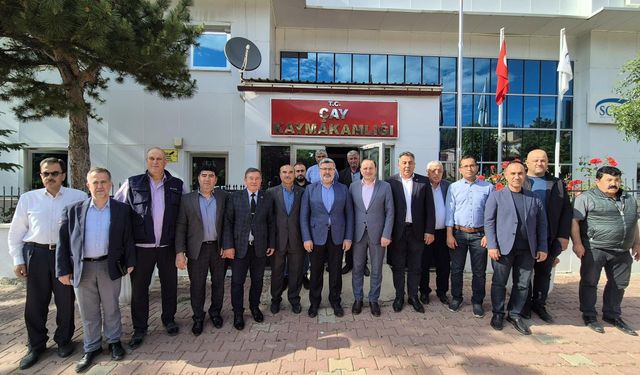 Milletvekili Ali Özkaya’dan Çay Kaymakamlığı’na Ziyaret