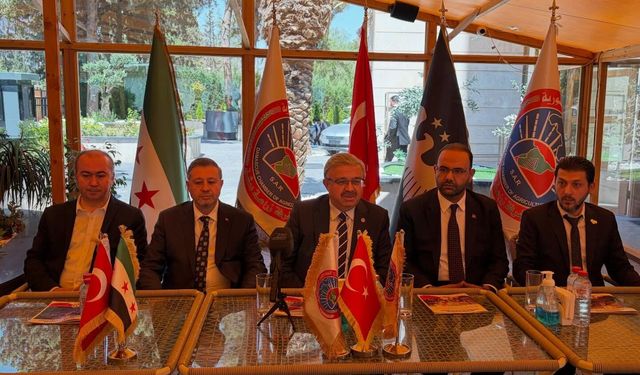 Afyonkarahisar-Şam Gıda Fuarı’nın Basın Toplantısı Suriye'de Yapıldı