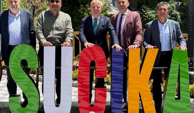 Dinar Suçıkan'da Buluşma! Mahmut Koçak Dinar'ı Ziyaret Etti! Başkan Veysel Topçu ile Dinar Projelerini Görüştü