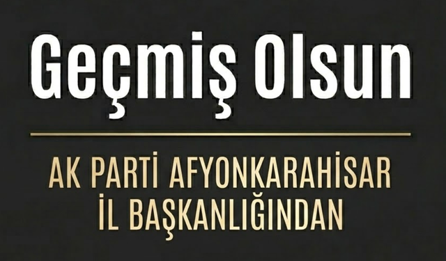 AK Parti Afyonkarahisar'dan Dolu Yağışı İçin Geçmiş Olsun Mesajı