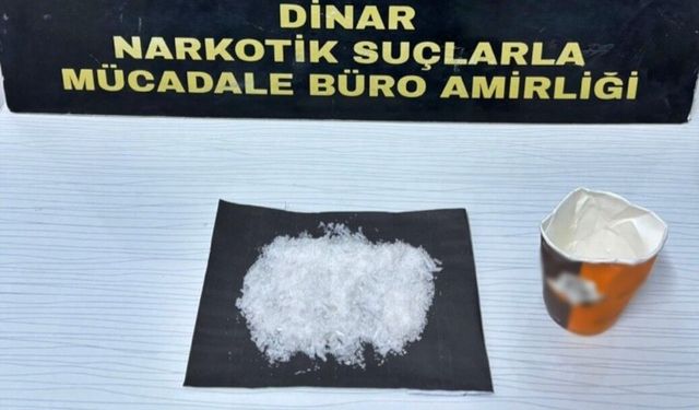 Dinar’da Polis Kontrolünde Ele Geçirildi