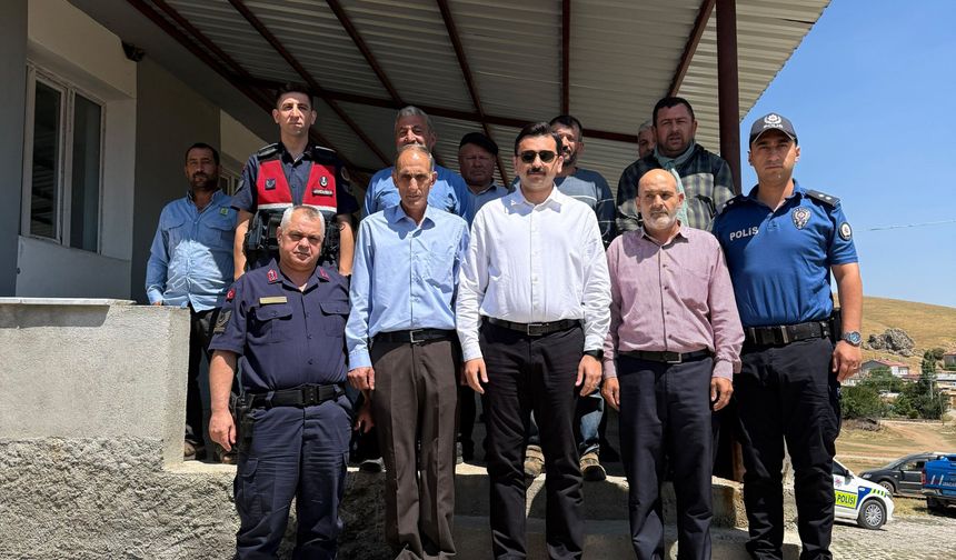 Bayat Kaymakamı Ahmet Akdağ Yukarıçaybelen Köyünü Ziyaret Etti