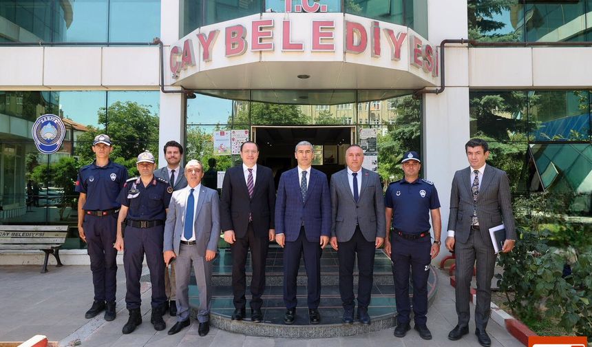 Vali Naci Aktaş, Çay Belediye Başkanlığını Ziyaret Etti