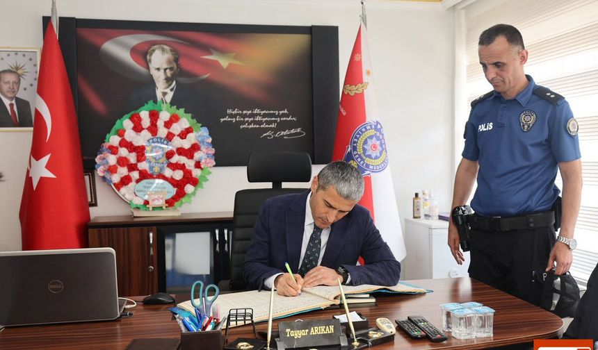 Vali Naci Aktaş, Çay İlçe Emniyet Müdürlüğünü Ziyaret Etti
