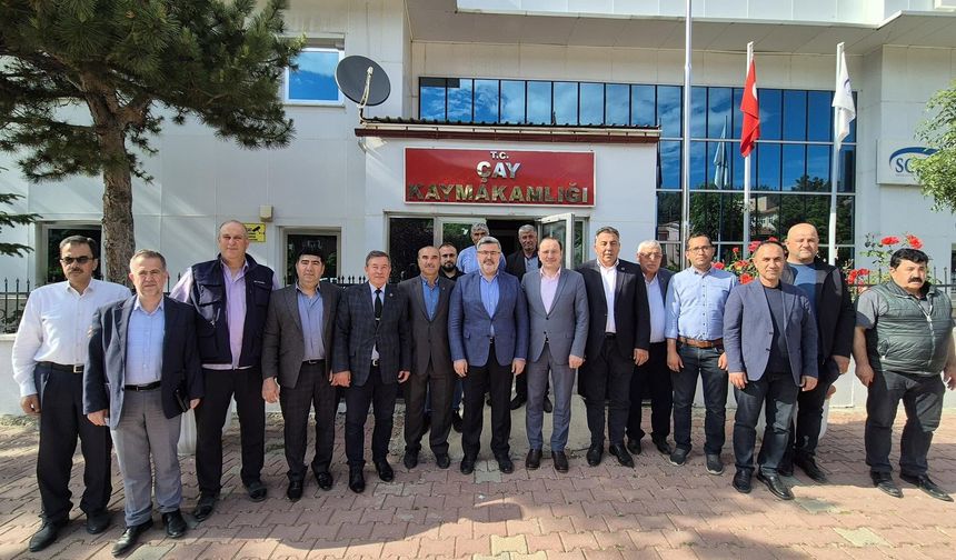 Milletvekili Ali Özkaya’dan Çay Kaymakamlığı’na Ziyaret