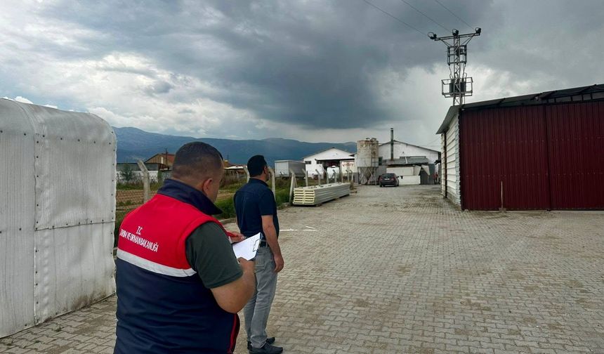 Başmakçı'da Kanatlı İşletmelerine Biyogüvenlik Denetimi