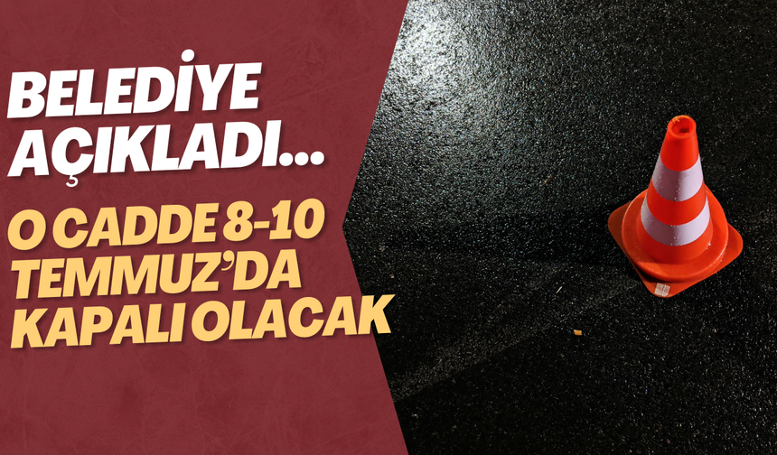 Afyon'da Asfalt Çalışması: Bu Cadde 3 Gün Trafiğe Kapatılacak
