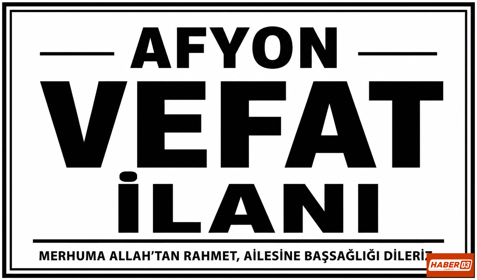 Afyon Vefat: Dr. Erol Kırelli Hayatını Kaybetti